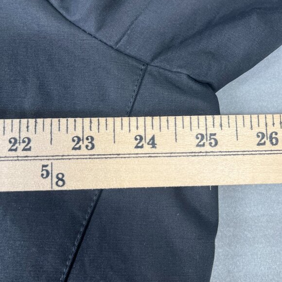 Lauren Ralph Lauren Coat Mens 44R Black Water Repellent Trench Jacket Rain Dress - Picture 8 of 11